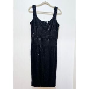 Dress the Population Black Sequin Mini Dress